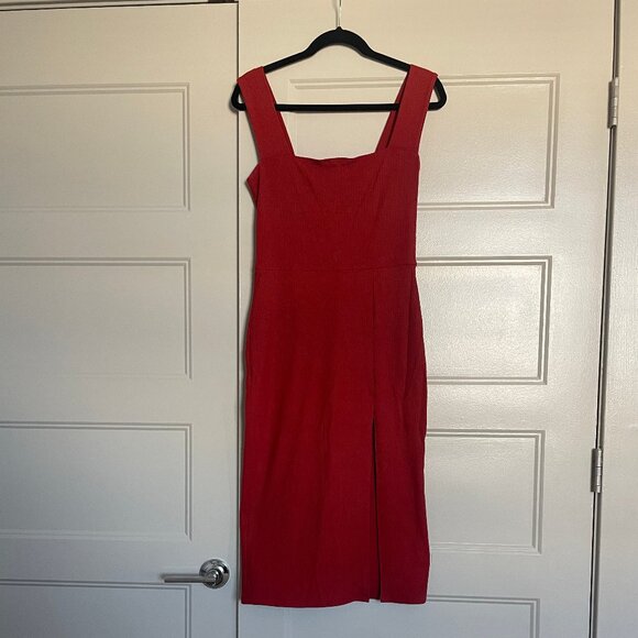 Reformation Cassi Dress in Terracotta - Picture 2 of 4